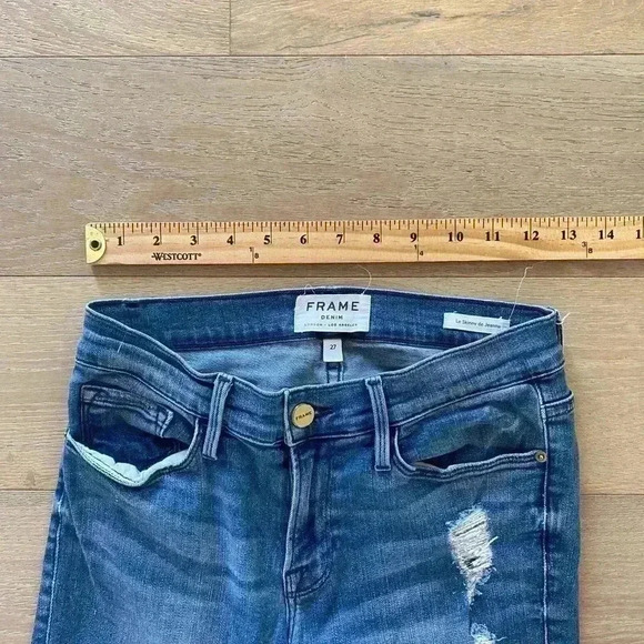 Frame le skinny de Jeanne Granville distressed - Picture 4 of 7